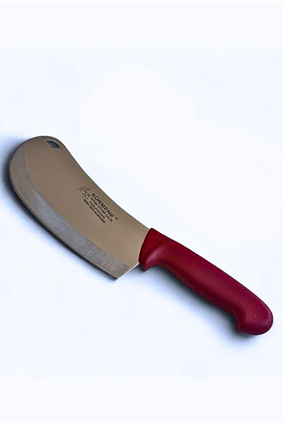 Sürmene El Yapımı Dövme Çelik Kasap Bıçağı – 31 cm Profesyonel Et Doğrama Bıçağı