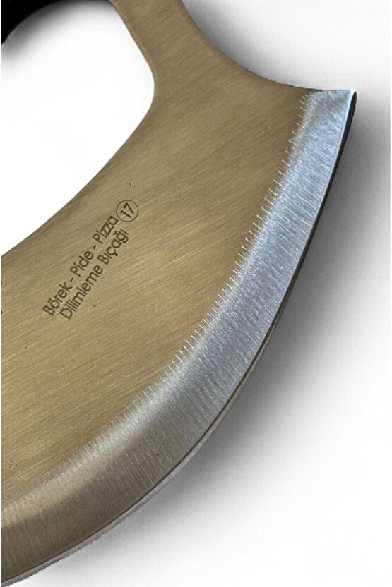 Paslanmaz Çelik Börek, Pide ve Pizza Dilimleme Bıçağı – Ergonomik Saplı Profesyonel Kesici (17,5 cm)