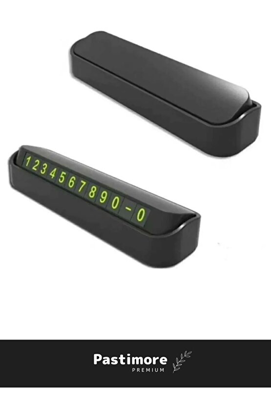 Araç Içi Park Telefon Numarası Araba Oto Cam Kartı Torpido Üstü Fosforlu Neon Aç-kapa Numaratör