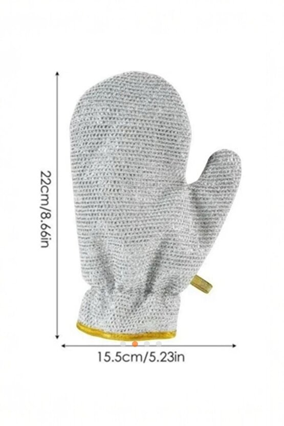 1 Adet Metal Tel Eldiven Bulaşık Yıkama Dayanıklı Suya Dayanıklı Mutfak Eldiveni