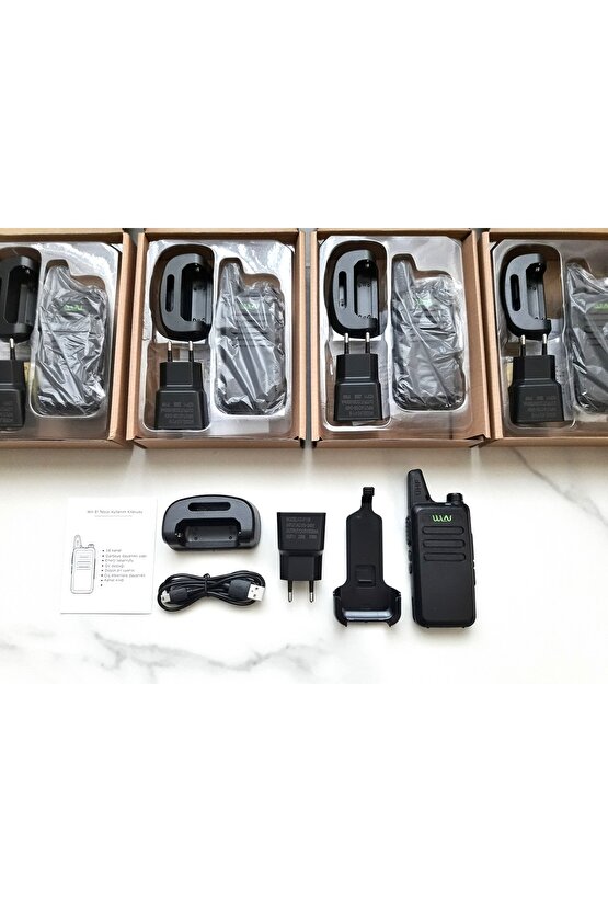 2 li SET Wln Telsiz Türkçe Mars Teknoben Tkstar serilerine inşaat kafe restoran cafe güzellik