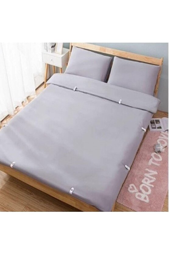 snShop 4 Adet Mandallı Yorgan Battaniye Sabitleme Klipsi Yorganınız Sabit Dursun Aleti Nevresim T