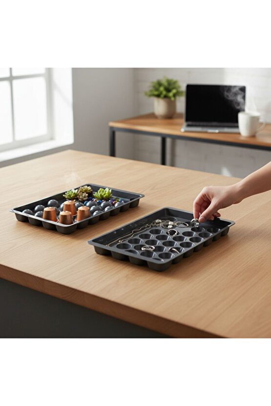 BUZLUK 33 LÜ KÜRE ( BONCUK ŞEKİLLİ) ANTRASİT KOYU GRİ