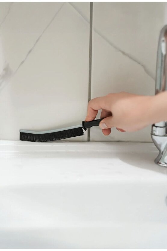 3lü Dar Alan Temizlik Fırçası Seti | Cam Kanalı - Petek Arası - Fayans Temizliği İçin