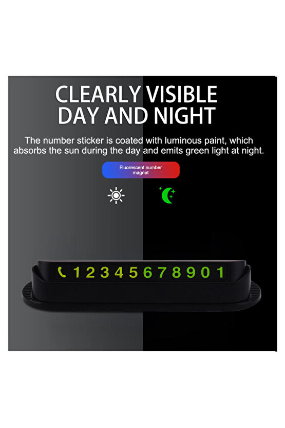 Araç içi Telefon Numaratör Araç Park Telefonu Premium Kokulu Telefon Tutucu Özellikli Numaratör