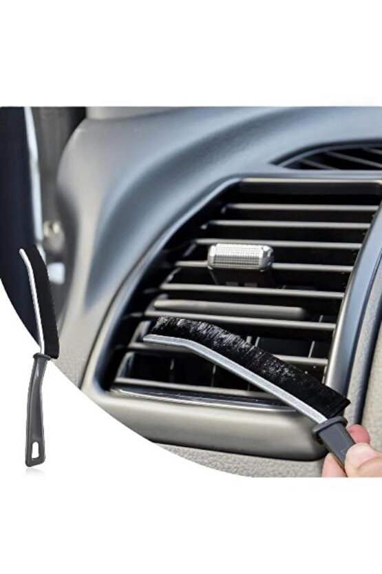 (2 Adet) Çok Amaçlı İnce Temizlik Fırçası - Derz Arası Banyo Mutfak Lavabo Detay Temizleme Fırçası