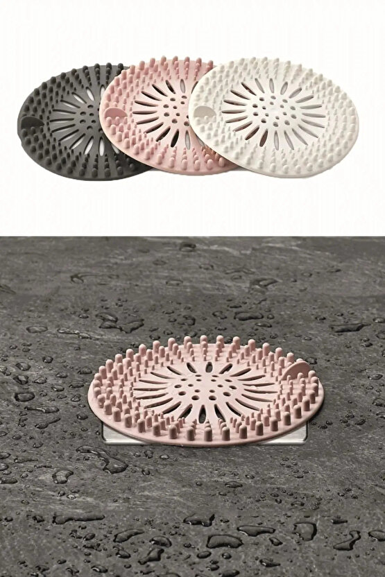 1 ADET Süzgeçli Lavabo, Küvet Gider Tıkacı Silikonlu Çok Amaçlı süzgeç