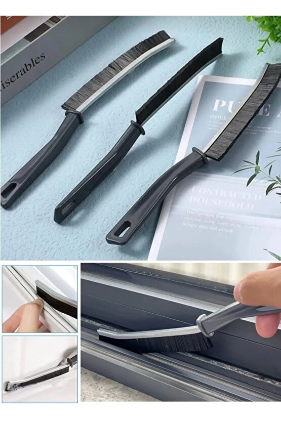 Çok Amaçlı Multi Ince Temizlik Fırçası Derz Arası Banyo Mutfak Lavabo Detay Temizleme Fırçası 1 Adet