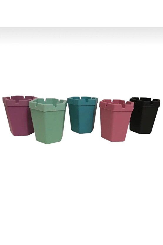 2li Altıgen Koku Yapmaz Plastik Küllük (içine At Sönsün)