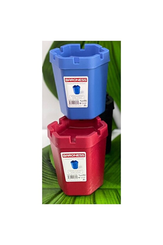 2li Altıgen Koku Yapmaz Plastik Küllük (içine At Sönsün)