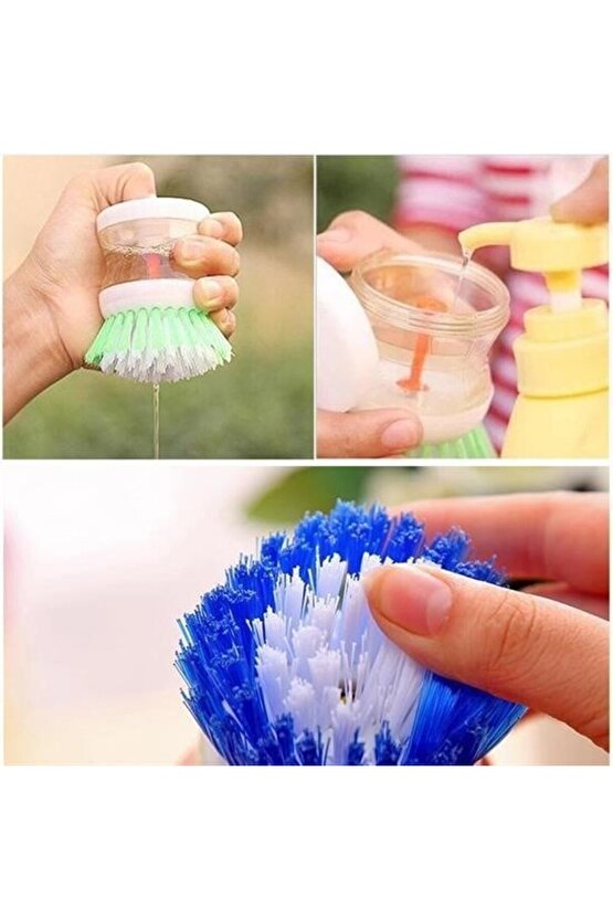 Sylar Deterjan Hazneli Kolay Bulaşık Yıkama Fırçası Bulaşık Sünger