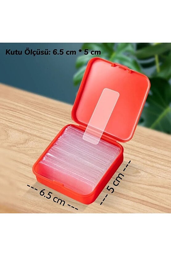 60 Parça Çok Amaçlı Çift Taraflı Bant Nano Bant Duvar Bandı Şeffaf Yapışkan Çift Taraflı Sabitleme