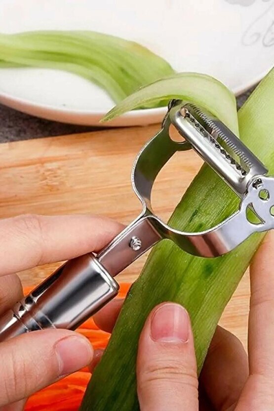 Sebze, Meyve Soyucu Profesyonel Lüks Metal Paslanmaz Çelik Jülyen Doğrama