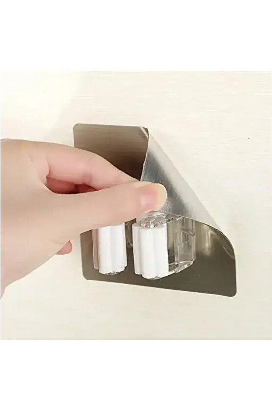 Duvara Monte Mop Ve Paspas Tutucu Gold