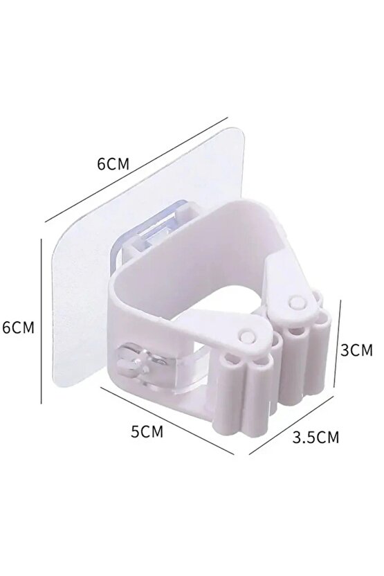 Duvar Tipi Mop Sopa Tutacağı Kendinden Yapışkanlı Güçlü Tutucu