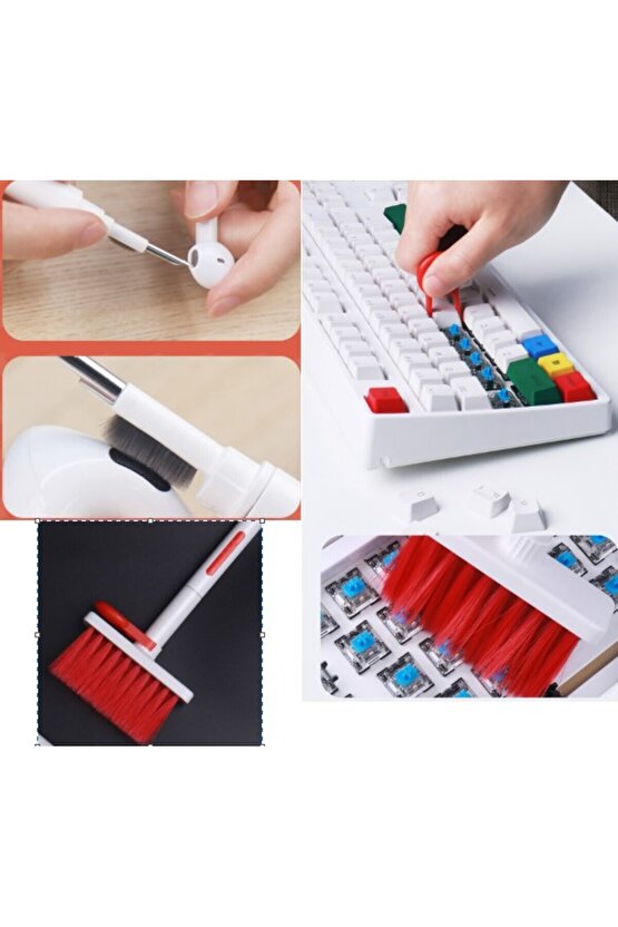 Klavye ve Kulaklık Temizleme Seti – Çok Amaçlı Detay Temizlik Fırçası