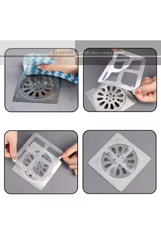 10 Adet Banyo Süzgeci Tel Süzgeç Gider Kapatıcı Pislik Tutucu Çelik Belirtilmemiş TR Hayır