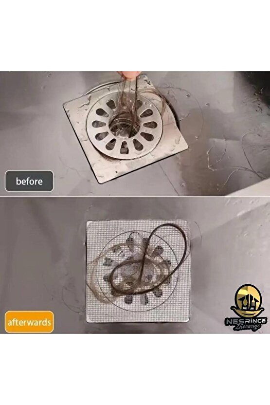 Yeni Nesil Kendinden Yapışkanlı Pislik Tutucu Banyo - Mutfak Gider Filtresi (6 Adet)