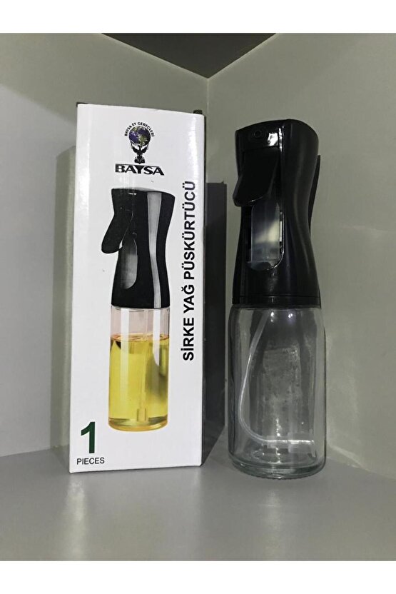 200 ml Sprey Yağdanlık Cam Şişe Yağ Püskürtücü