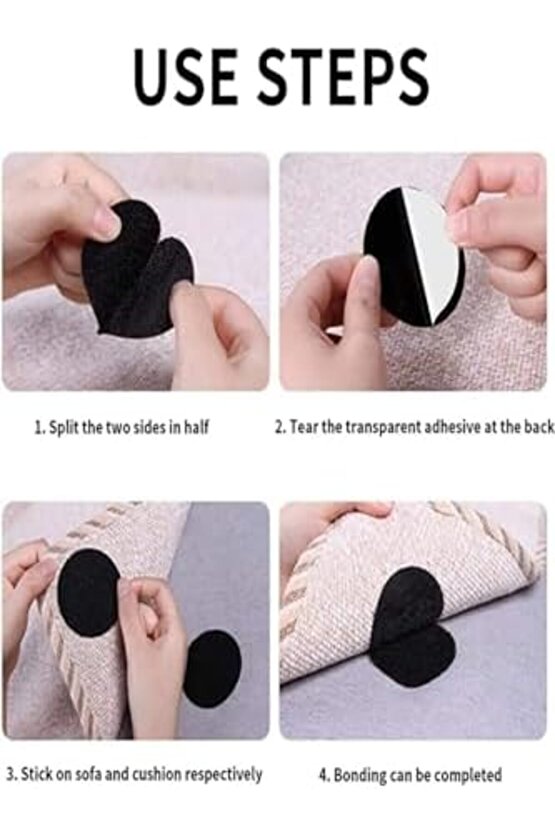 smgshop 10lu Halı Kilim Koltuk Örtüsü Sabitleyici Kaydırmaz Cırt Yıkanabilir Kendinden