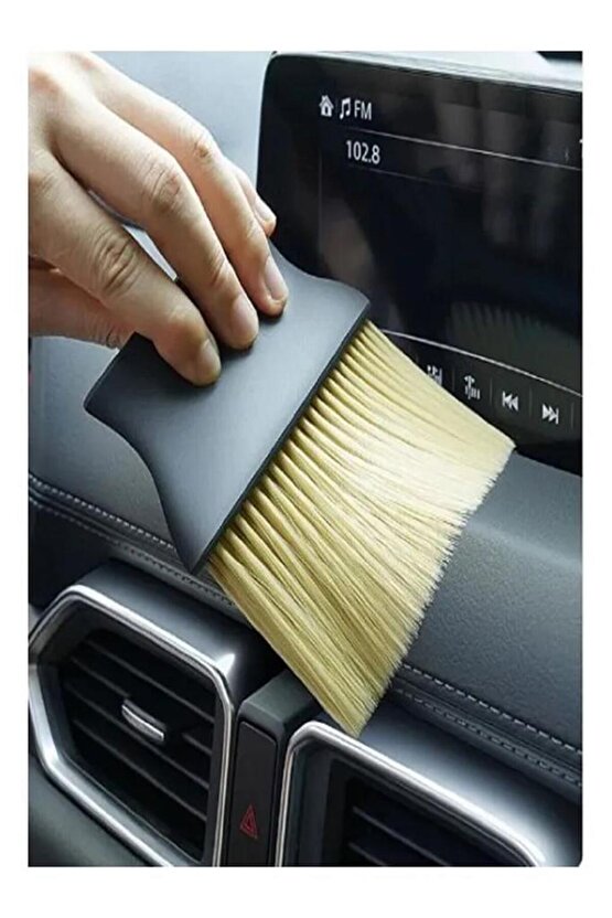 Araç İçi Çizmeyen Temizlik Fırçası Yumuşak Kıllı Oto Klima Panel Ekran Detay Toz Temizleme Fırçası