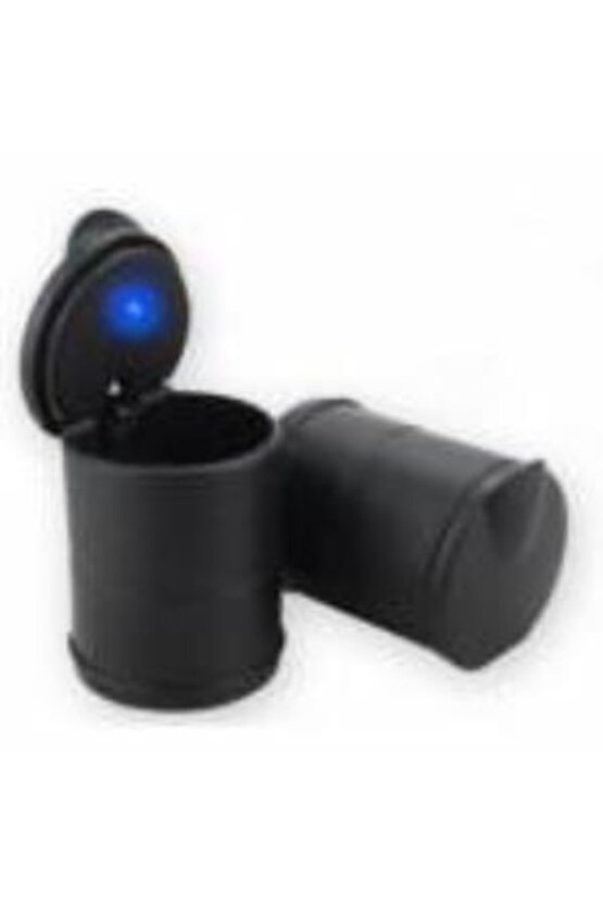 Led Işıklı Oto Araç Içi Küllük Araba Kül Tablası Kapaklı Kokusuz