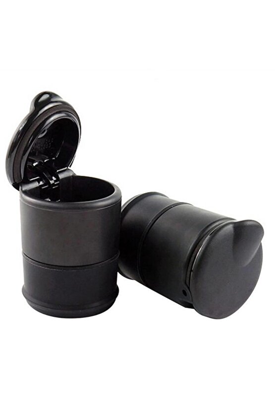 Led Işıklı Oto Araç Içi Küllük Araba Kül Tablası Kapaklı Kokusuz