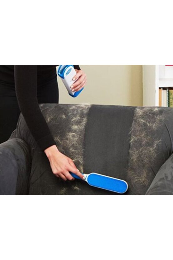 Tüy Toz Temizleyici Fırça Seti 2li Mavi Kutulu