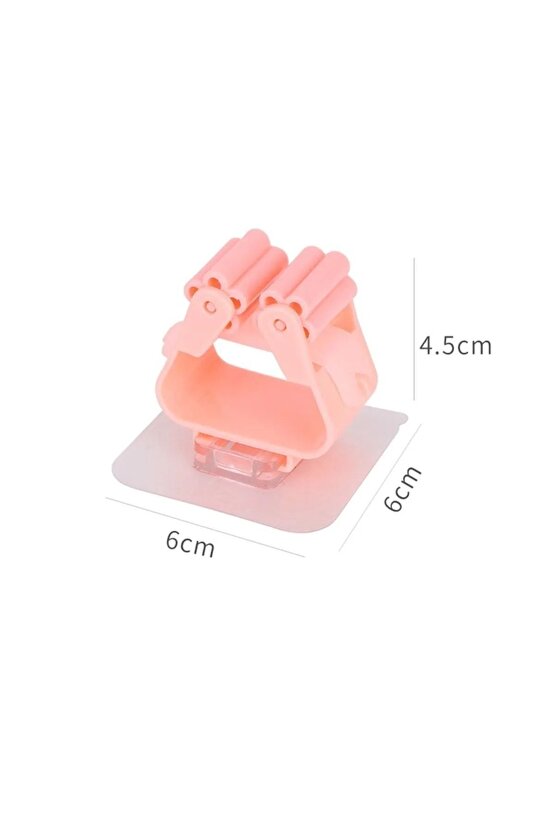 1 Adet Paspas Süpürge Fırça Ve Mop Askısı Sap Tutucu Mutfak Banyo Askı