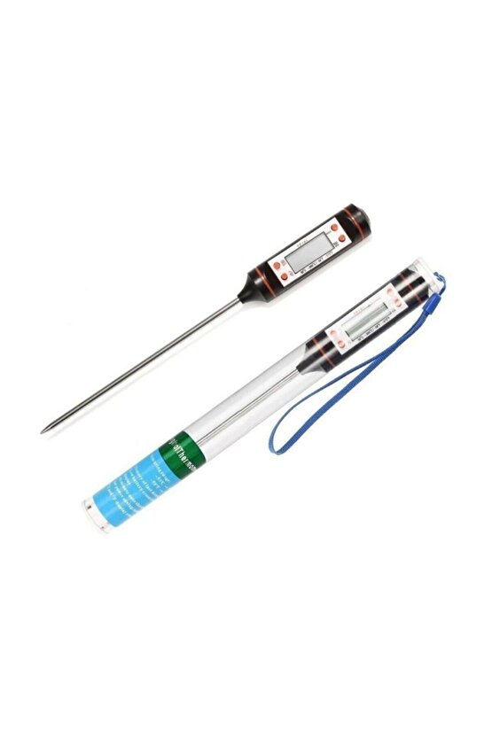 Dijital Termometre Sıvı Gıda Et Su Yiyecek Sıcaklık Ölçer