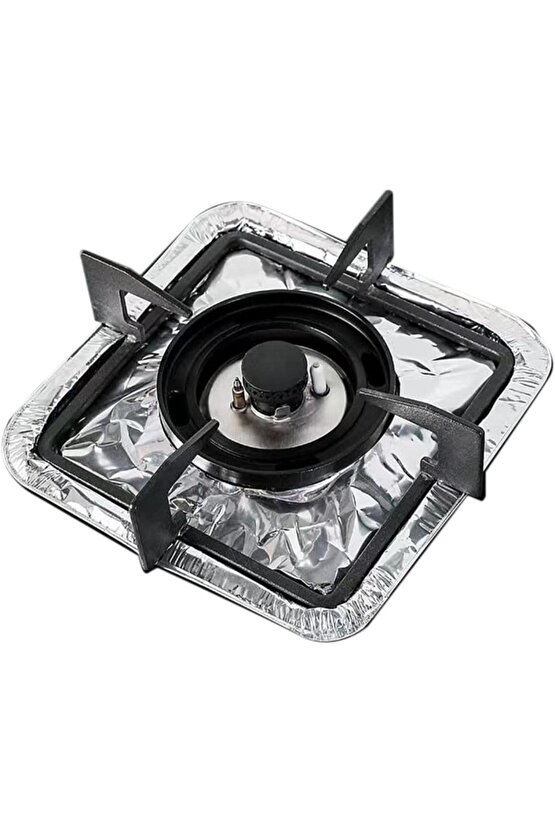 Ocak Üstü Leke Önleyici Yıkanabilir Isıya Dayanıklı Izgara Koruyucu Folyo 10 Adet