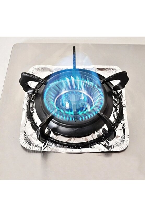 10 Adet Ocak Üstü Koruyucu Leke Önle Isıya Dayanıklı Ocak Izgara Koruyucu Folyo