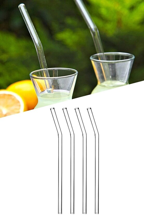 4 Adet Şeffaf Cam Pipet Seti