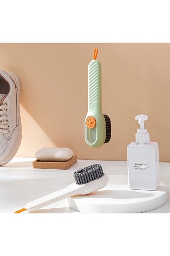 Pratik Çok Amaçlı Hazneli Fırça Deterjan Hazneli Temizlik Fırçası