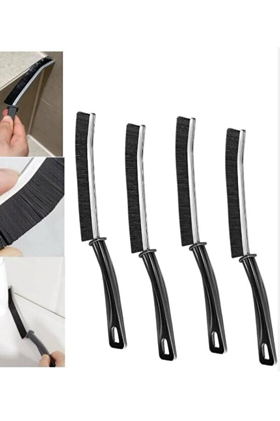 4 Adet Aralık Temizleme Fırçası, Çok Amaçlı Fırça - Derz Arası Banyo Mutfak Lavabo
