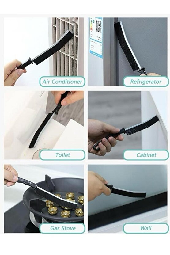 4 Adet Aralık Temizleme Fırçası, Çok Amaçlı Fırça - Derz Arası Banyo Mutfak Lavabo