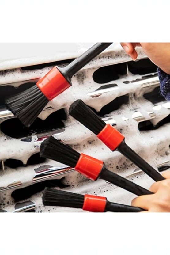 Oto Detay Fırçası Seti 5li Kaliteli Detaylı Farklı Boyutlar,5li Araba Fırçası