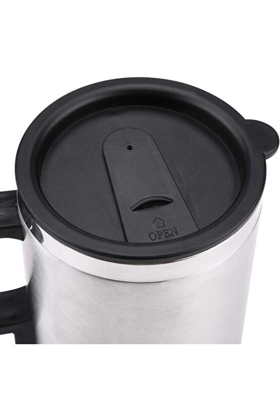 Oto Araç Içi Su Isıtıcı Kahve Makinası Kupa Tip Mug Termos Araç Çakmaklık Girişli Elektirikli Termos