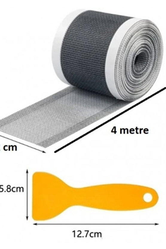 Çok Amaçlı Gider Süzgeci, Saç Kılı Tutucu Ve Sineklik Tamir Kiti 12 Cm * 4 Metre