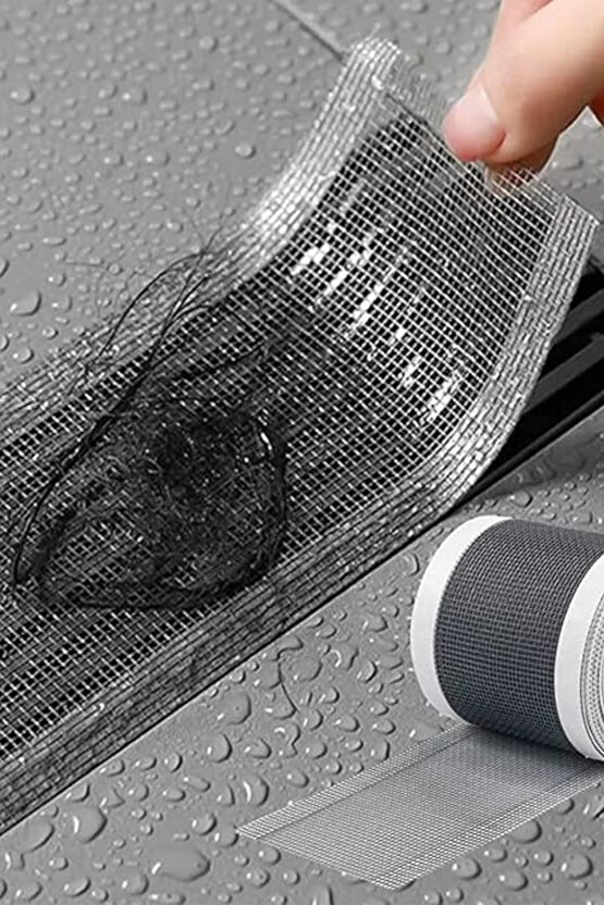 Çok Amaçlı Gider Süzgeci, Saç Kılı Tutucu Ve Sineklik Tamir Kiti 12 Cm * 4 Metre