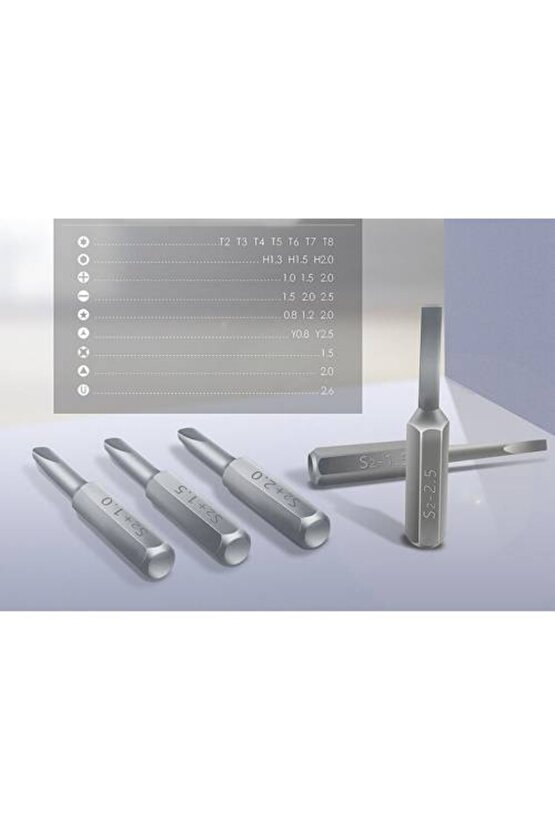 Polham Jakemy 24 Parça Tornavida Tamir Seti, Sert Alüminyum Çok Amaçlı Telefon,pc Ve Saat Tamir Seti