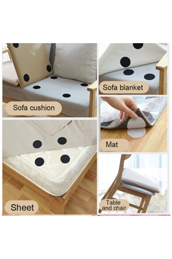 1 Adet Halı Kilim Koltuk Örtüsü Kaydırmaz Sabitleyici Cırt Yıkanabilir Kendinden Yapışkanlı Ped