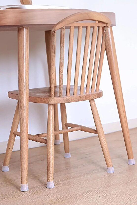 24lu Kaydırmaz Çizdirmez A Kalite Mobilya Sandalye Masa Zemin Silikon Koruyucu Pabuç Ayak Kılıf