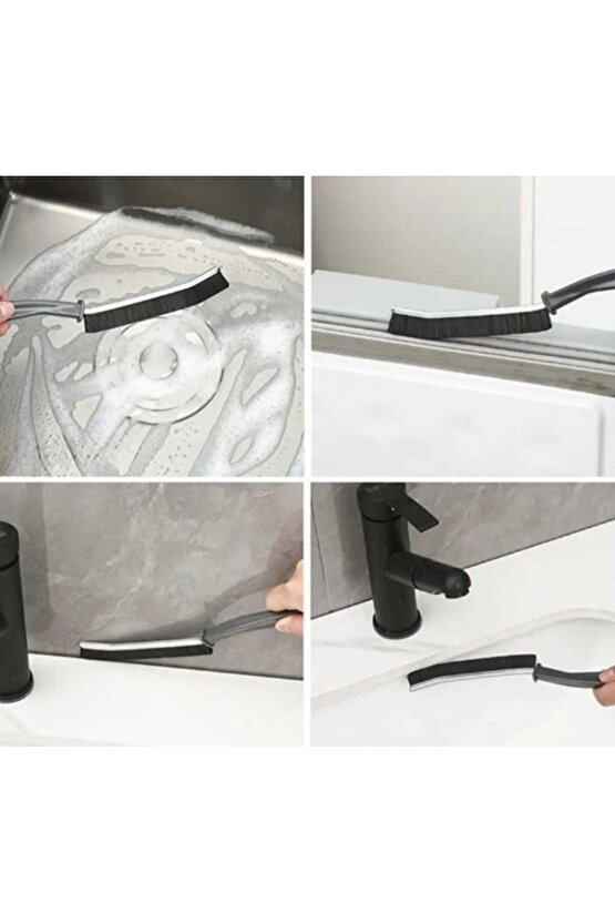 Çok Amaçlı Multi Ince Temizlik Fırçası Derz Arası Banyo Mutfak Lavabo Detay Temizleme