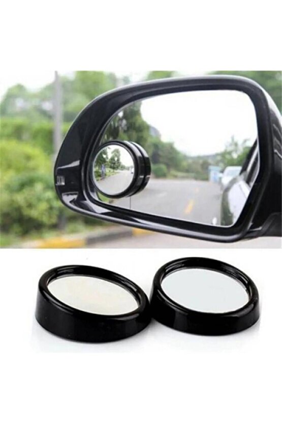 Kör Nokta Aynası Park Etme Aynası Yuvarlak 2 Adet Siyah