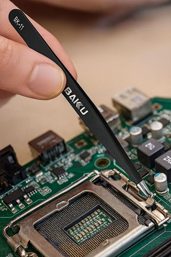 Hassas Uçlu Elektronik Cımbız – Antistatik Paslanmaz