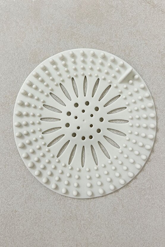 2’li Silikon Lavabo ve Gider Süzgeci Seti – 13 cm (Pembe & Beyaz)