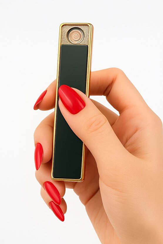 USB Şarjlı Dokunmatik Elektrikli Çakmak – Rüzgarsız Spiral Isıtıcılı