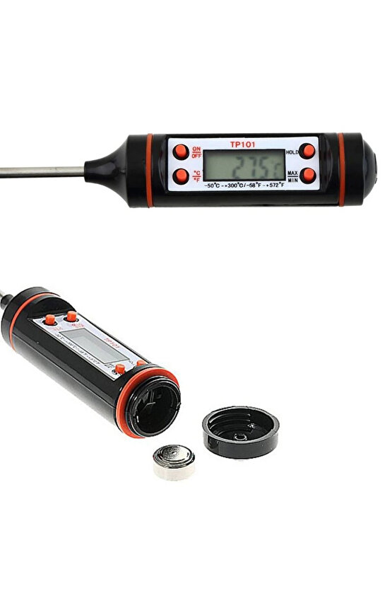 Sıvı Gıda Mutfak Termometresi Daldırma Tipi Tepeyüzbir 