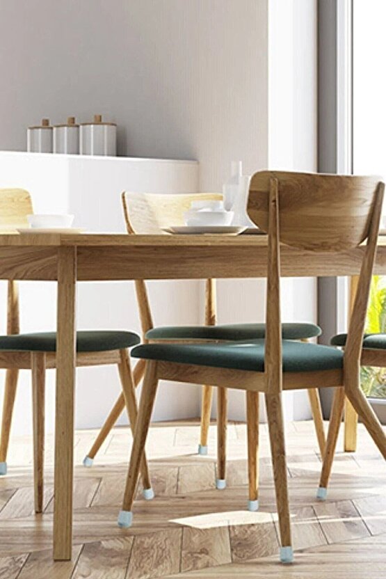 32 Adet Çizilmeyi Önleyen Parke Koruyucu Beyaz Silikon Sandalye Sehpa Ayağı